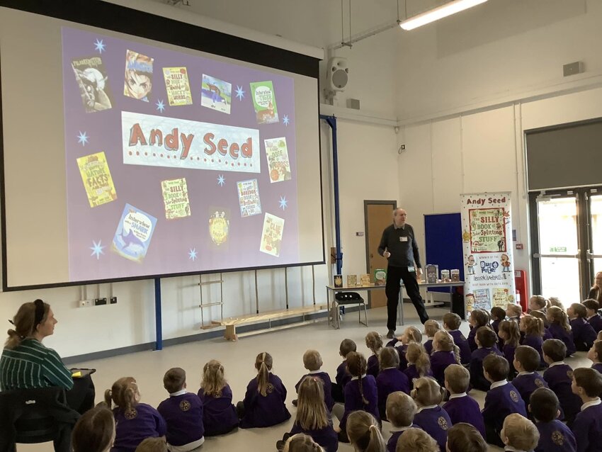 Image of Author Visit from Andy Seed!